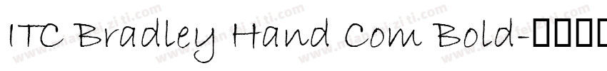 ITC Bradley Hand Com Bold字体转换